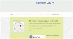 Desktop Screenshot of kaukaanlyly.fi