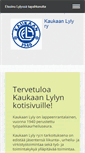 Mobile Screenshot of kaukaanlyly.fi