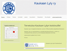 Tablet Screenshot of kaukaanlyly.fi